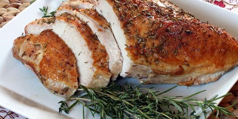 roasted chicken breast for lechenka diet