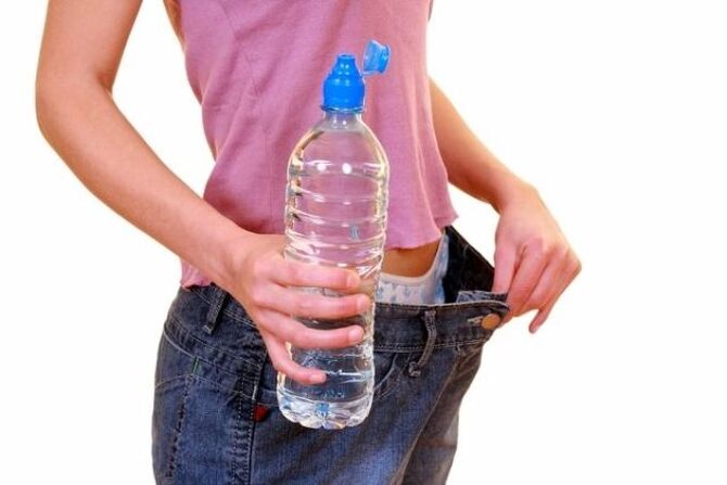 Required amount of water per day for weight loss